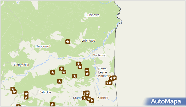 mapa Wołkusz, Wołkusz na mapie Targeo