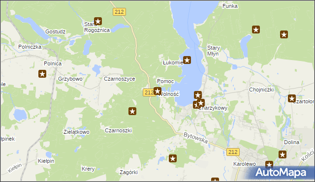mapa Wolność, Wolność na mapie Targeo