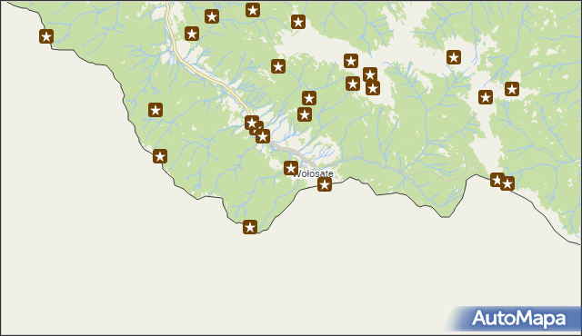 mapa Wołosate, Wołosate na mapie Targeo