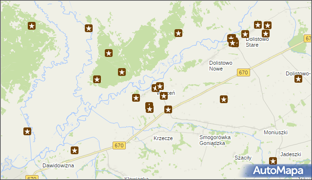 mapa Wroceń, Wroceń na mapie Targeo