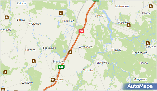 mapa Wyszogóra, Wyszogóra na mapie Targeo