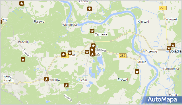mapa Zabór, Zabór na mapie Targeo