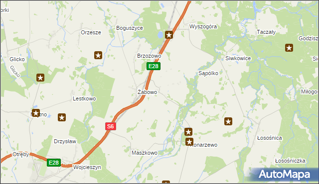 mapa Żabówko, Żabówko na mapie Targeo