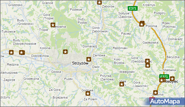 mapa Żarnowa, Żarnowa na mapie Targeo