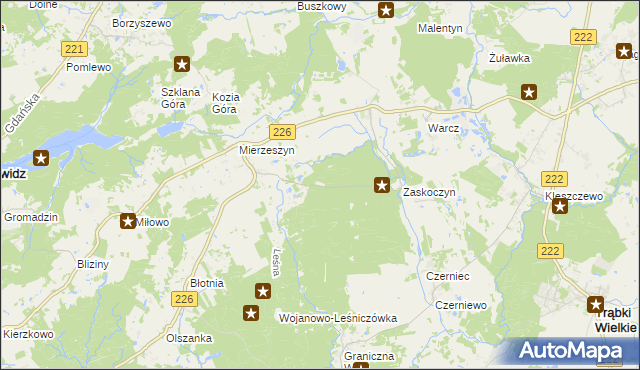 mapa Zaskoczyn Osada, Zaskoczyn Osada na mapie Targeo