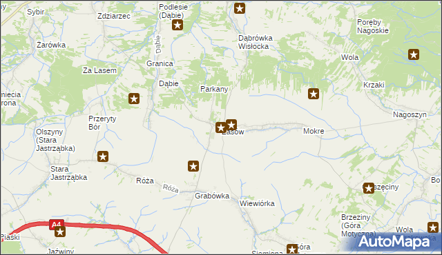 mapa Zasów, Zasów na mapie Targeo