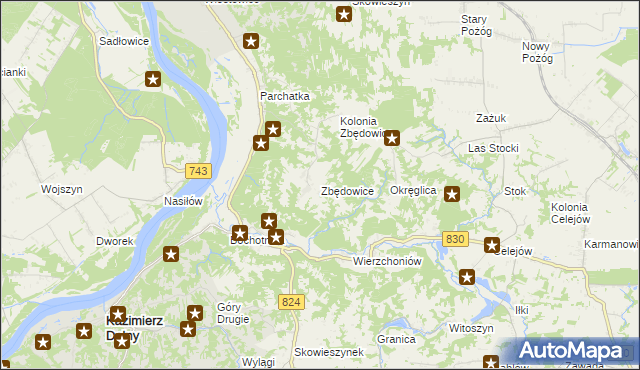 mapa Zbędowice, Zbędowice na mapie Targeo