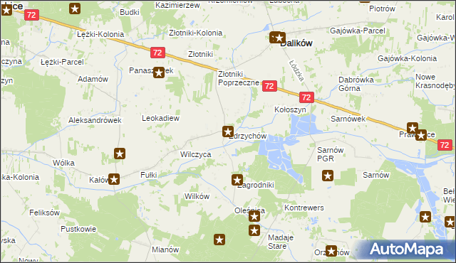 mapa Zdrzychów, Zdrzychów na mapie Targeo