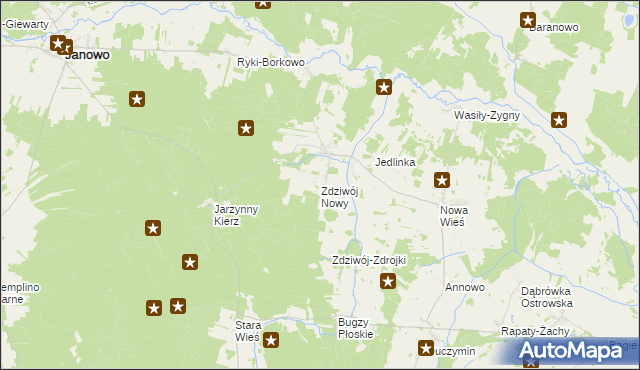 mapa Zdziwój Nowy, Zdziwój Nowy na mapie Targeo