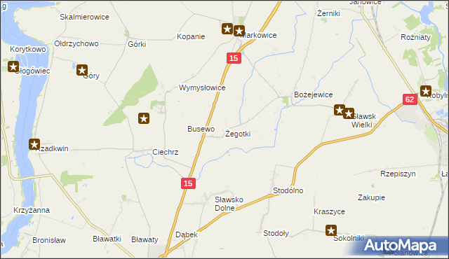 mapa Żegotki, Żegotki na mapie Targeo