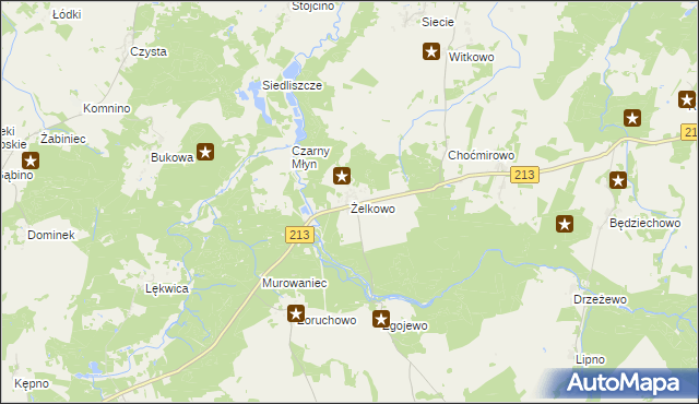 mapa Żelkowo, Żelkowo na mapie Targeo