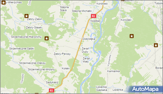 mapa Żerań Duży, Żerań Duży na mapie Targeo