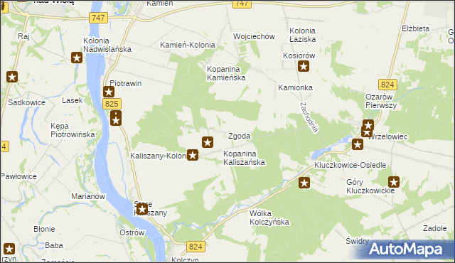 mapa Zgoda gmina Łaziska, Zgoda gmina Łaziska na mapie Targeo
