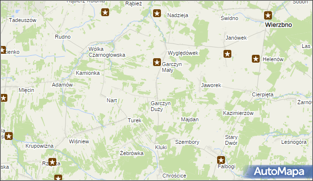 mapa Zimnowoda gmina Kałuszyn, Zimnowoda gmina Kałuszyn na mapie Targeo