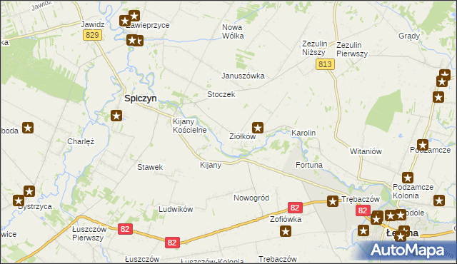 mapa Ziółków, Ziółków na mapie Targeo