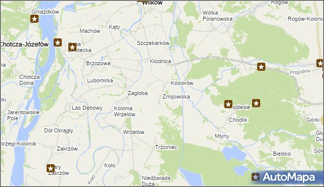 mapa Żmijowiska gmina Wilków, Żmijowiska gmina Wilków na mapie Targeo