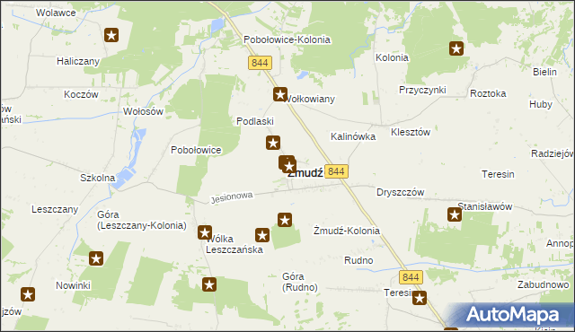 mapa Żmudź, Żmudź na mapie Targeo