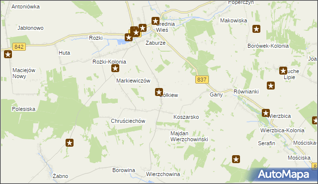 mapa Żółkiew, Żółkiew na mapie Targeo