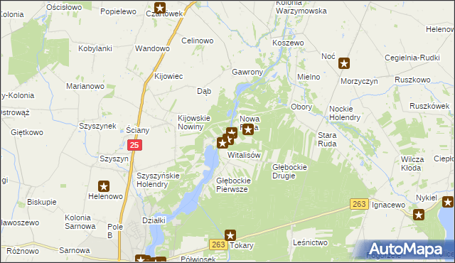 mapa Żółwieniec, Żółwieniec na mapie Targeo