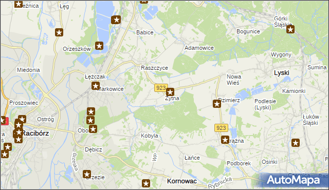 mapa Żytna, Żytna na mapie Targeo