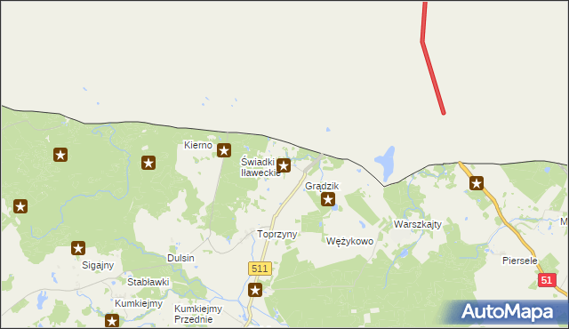 mapa Żywkowo gmina Górowo Iławeckie, Żywkowo gmina Górowo Iławeckie na mapie Targeo