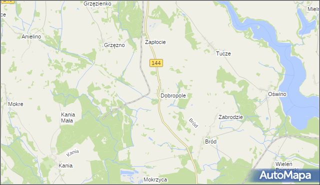 mapa Dobropole gmina Dobra, Dobropole gmina Dobra na mapie Targeo