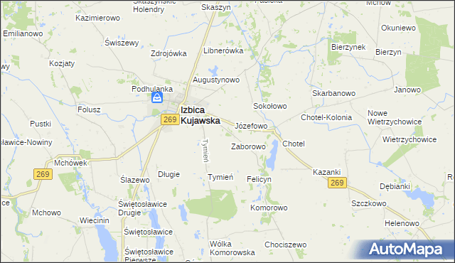 mapa Podtymień, Podtymień na mapie Targeo