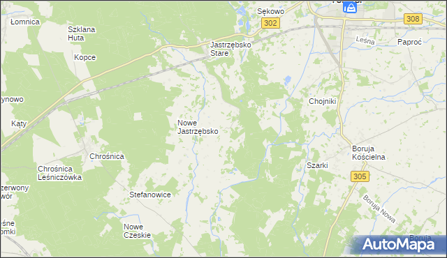 mapa Grubsko, Grubsko na mapie Targeo