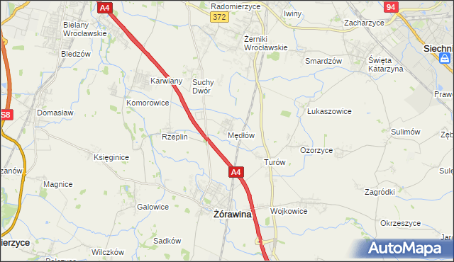 mapa Mędłów, Mędłów na mapie Targeo