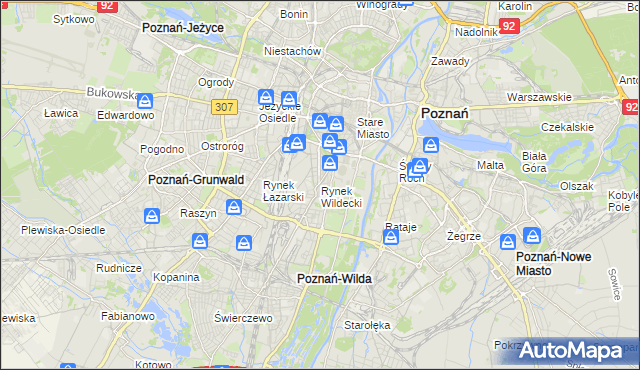 mapa Rynek Wildecki, Rynek Wildecki na mapie Targeo