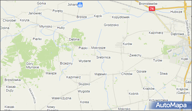 mapa Srebrnica, Srebrnica na mapie Targeo