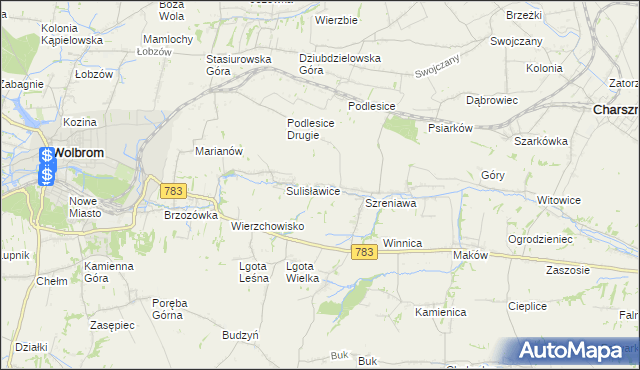 mapa Adamowice gmina Gołcza, Adamowice gmina Gołcza na mapie Targeo