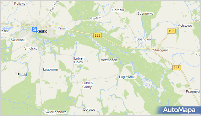 mapa Bezmoście, Bezmoście na mapie Targeo