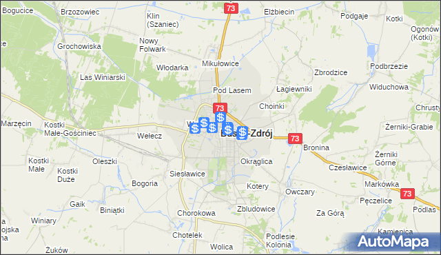 mapa Busko-Zdrój, Busko-Zdrój na mapie Targeo