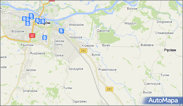 mapa Bytnik, Bytnik na mapie Targeo