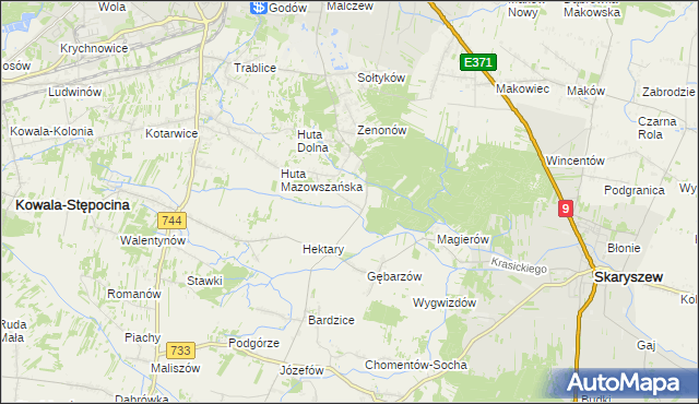 mapa Gębarzów-Kolonia, Gębarzów-Kolonia na mapie Targeo