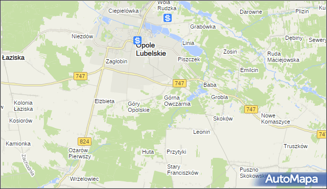 mapa Górna Owczarnia, Górna Owczarnia na mapie Targeo