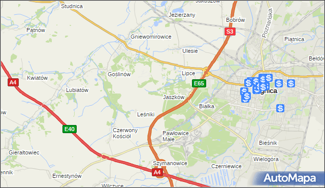 mapa Jaszków, Jaszków na mapie Targeo