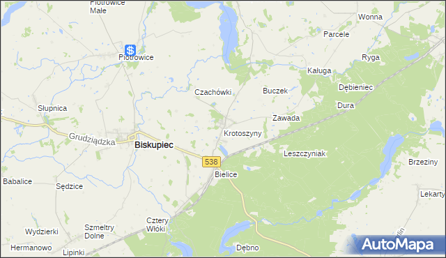 mapa Krotoszyny, Krotoszyny na mapie Targeo