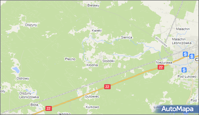 mapa Krzyż gmina Czersk, Krzyż gmina Czersk na mapie Targeo