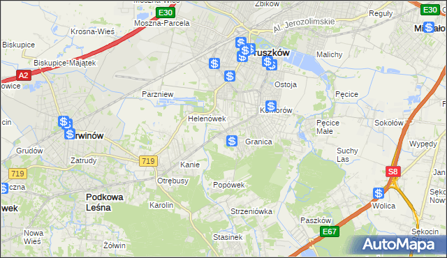 mapa Nowa Wieś gmina Michałowice, Nowa Wieś gmina Michałowice na mapie Targeo