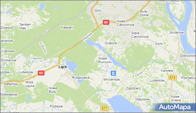 mapa Nowe Rumunki, Nowe Rumunki na mapie Targeo