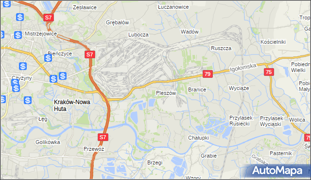 mapa Pleszów, Pleszów na mapie Targeo