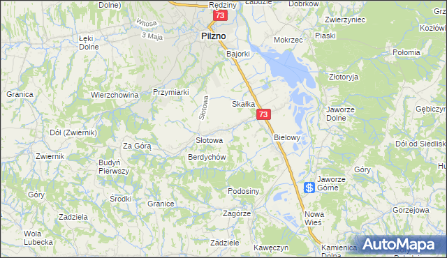 mapa Strzegocice, Strzegocice na mapie Targeo