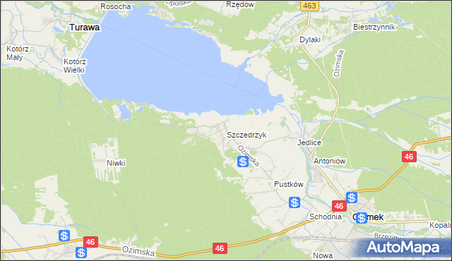 mapa Szczedrzyk, Szczedrzyk na mapie Targeo