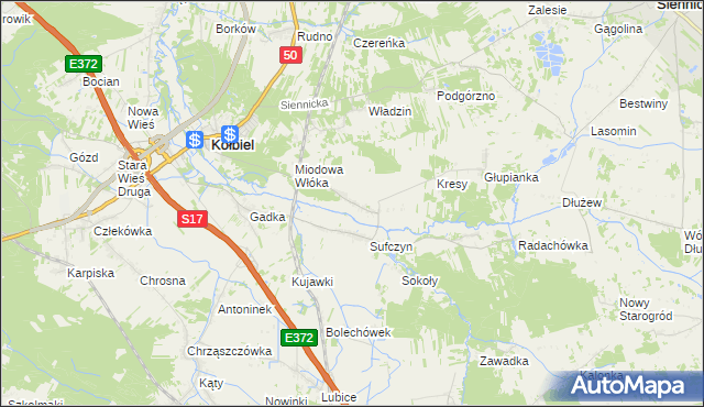 mapa Wola Sufczyńska, Wola Sufczyńska na mapie Targeo