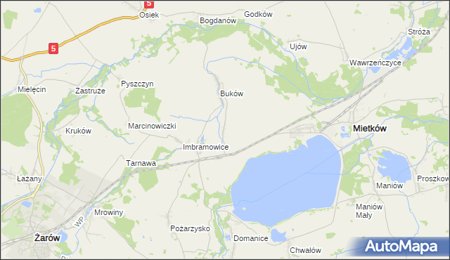 mapa Dzikowa, Dzikowa na mapie Targeo