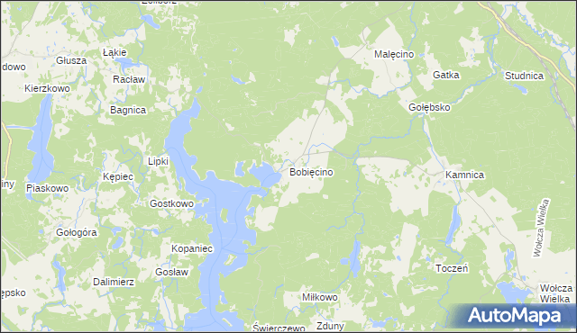 mapa Bobięcino, Bobięcino na mapie Targeo