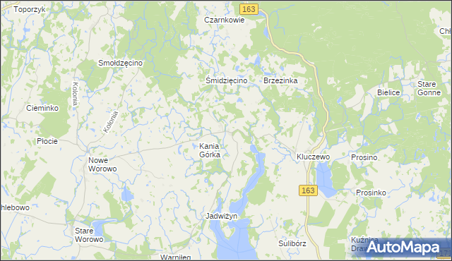 mapa Bolegorzyn, Bolegorzyn na mapie Targeo