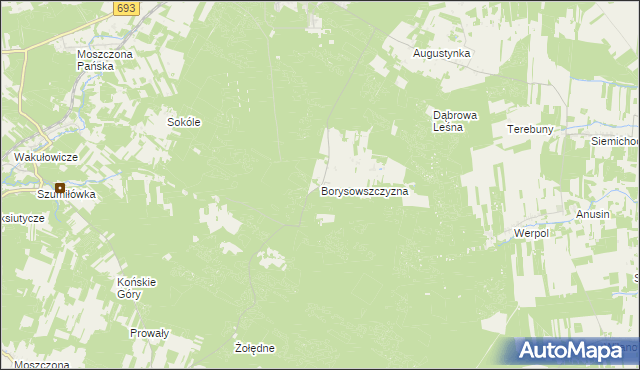 mapa Borysowszczyzna, Borysowszczyzna na mapie Targeo
